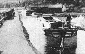 A D&H Canal boat passes through Wurtsboro, NY.
contributed